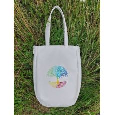 Kabelka BAG bílá s duhovým stromem