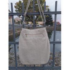 Kabelka lněná s mandalou