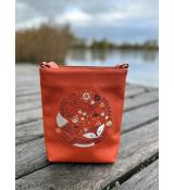 Kabelka XM cihlová s liškou