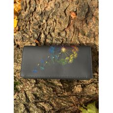 Peněženka antracitová pampeliška