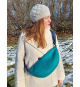 Ledvinka XXL tyrkysová s krajkou