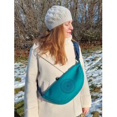 Ledvinka XXL tyrkysová s krajkou