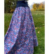 Sukně lístky modrá